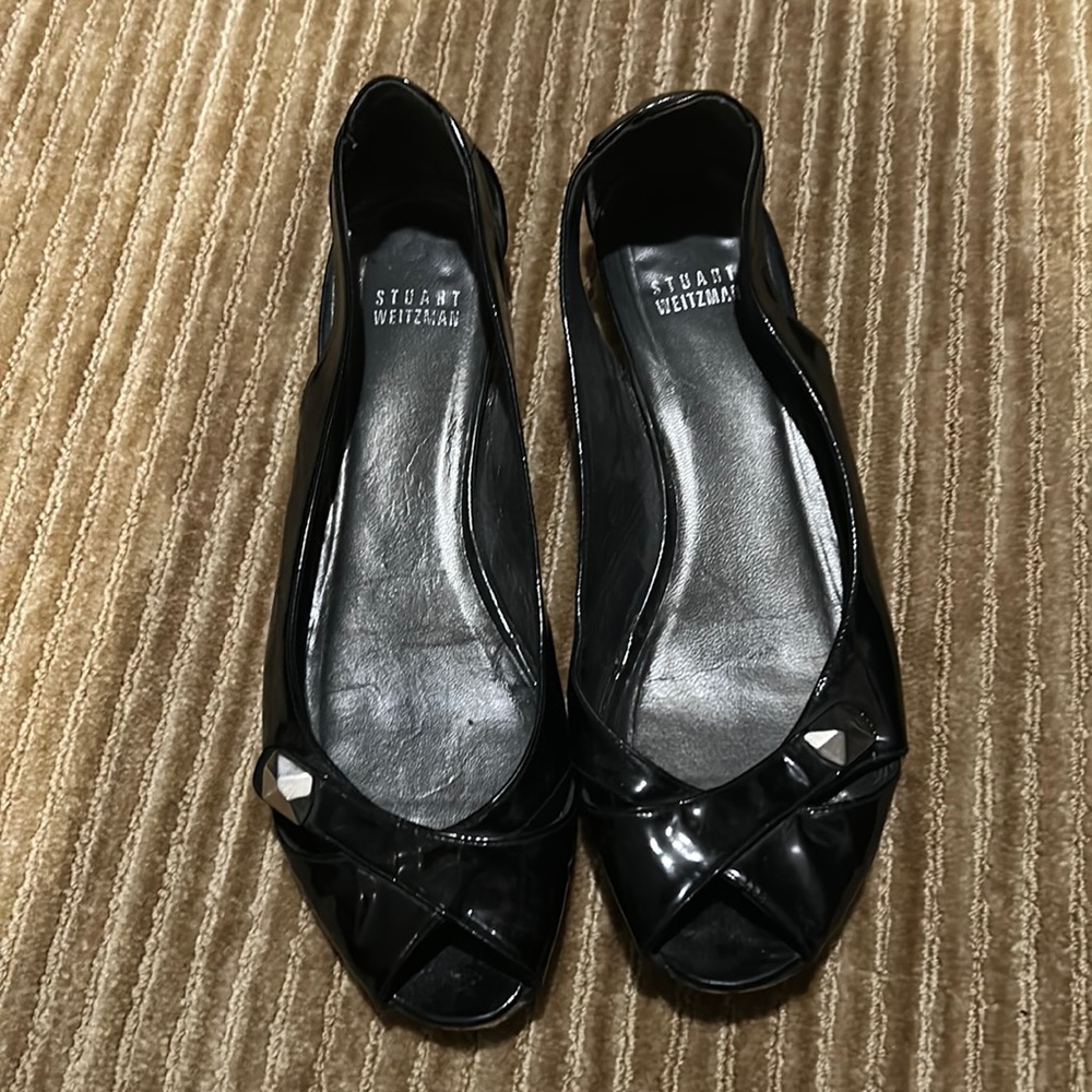 Stuart Weitzman Patton leather flats